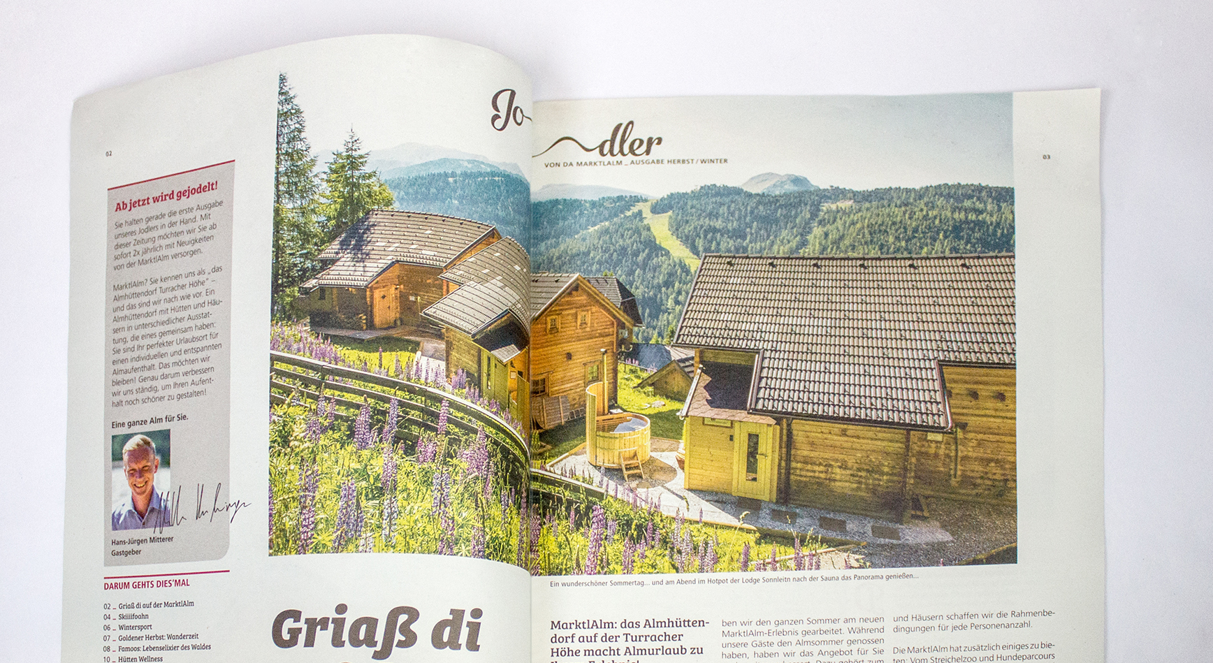Almhüttendorf Turracher Höhe, Zeitschrift/Broschüre, innen